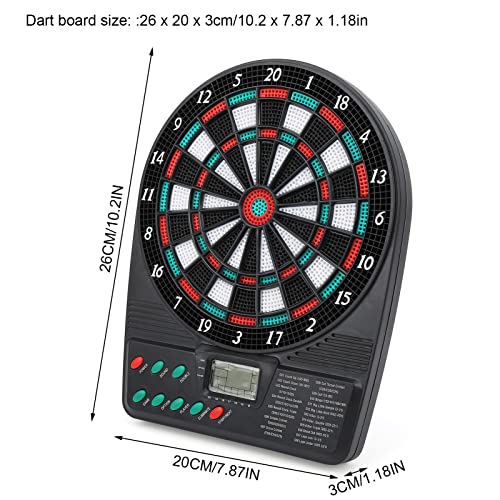 JTLB Electronic Dartboard Playset, LCD Display, Automatic Rating, Dartboard Playset