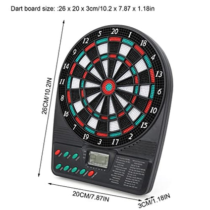 JTLB Electronic Dartboard Playset, LCD Display, Automatic Rating, Dartboard Playset
