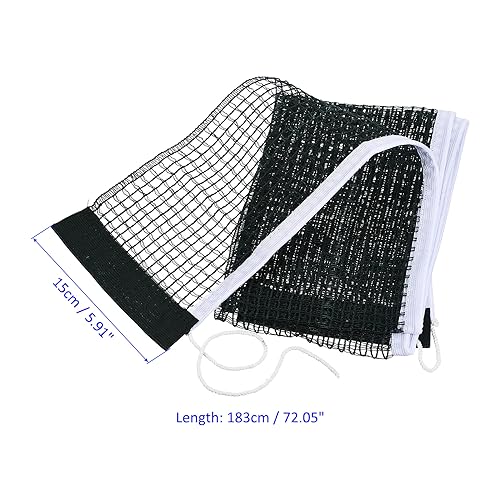 M METERXITY Table Tennis Net Replacement - Ping-Pong Net String Tension Equipment, Polyester Cotton, Apply to Standard Table - color: Green