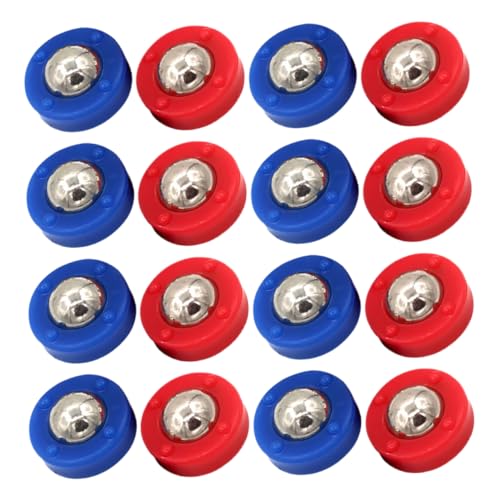 BESPORTBLE 20pcs Shuffleboard Pucks Set Replacement Tabletop Accessories for Indoor Games Easy to Install Blue and Red for Home and Entertainment Venues