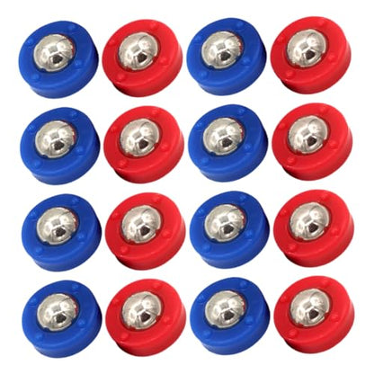 BESPORTBLE 20pcs Shuffleboard Pucks Set Replacement Tabletop Accessories for Indoor Games Easy to Install Blue and Red for Home and Entertainment Venues