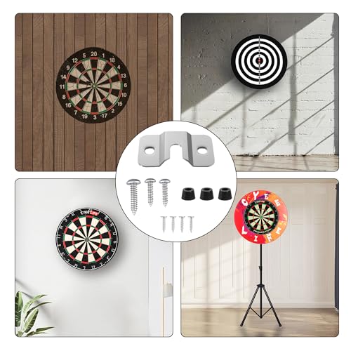 CyeeLife Dartboard Mounting Bracket,Dartboard Hanging Bracket for Steel Dart Games,Dart Accessories Kits (1 Set) - color: 1 Set