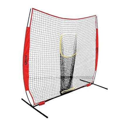 Disc Store Disc Golf Training Net - 7x7 Disc Golf Net for Throwing Practice - Sturdy and Portable Practice Net for Backyard Indoor and Outdoor Games - Includes Convenient Carrying and Storage Bag
