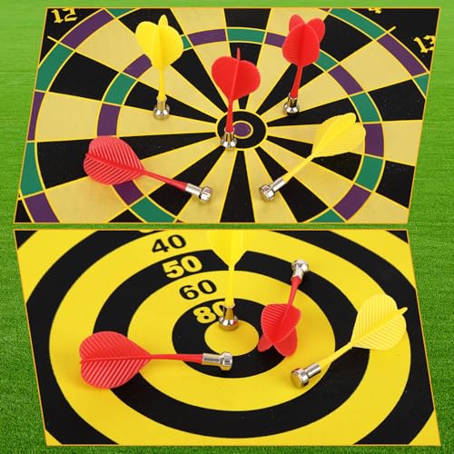 Magnetic Dart Board Set for Kids with 12 Darts - Indoor/Outdoor Safe Games for Boys & Girls Teens, Birthday Gifts Game Room Decor Toys
