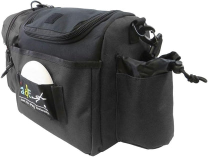 Mint Discs Fade Disc Golf BAG | Starter Bag with 10+ Disc Capacity | Premium Lightweight Disc Golf Shoulder Strap - color: Charcoal, size: Crunch