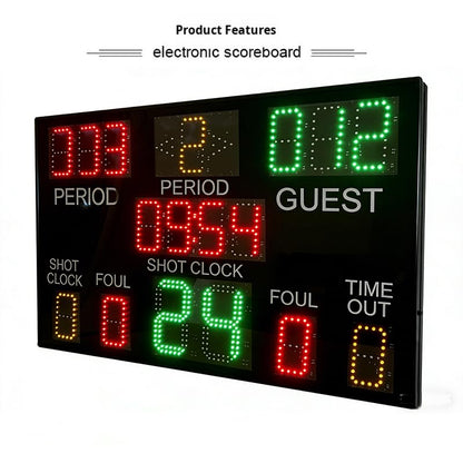 Wireless Basketball Game Electronic Scoring Board 24-Second Timer Integrated Basketball Match Electronic Scorer