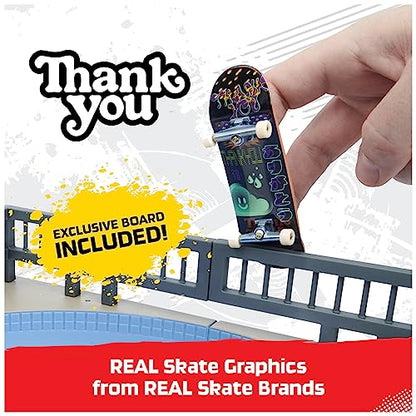 Tech Deck, Daewon Mega Bowl, X-Connect Park Creator, Customizable and Buildable Ramp Set with Exclusive Fingerboard, Kids Toy for Ages 6 and up