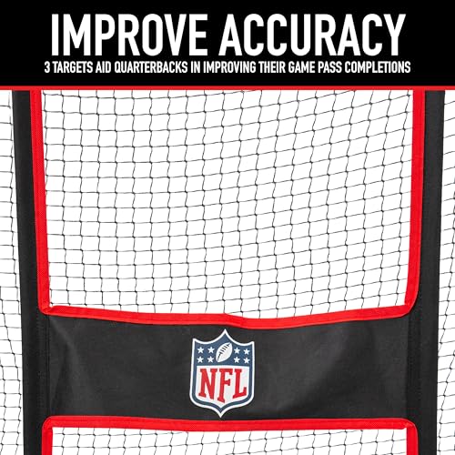 Franklin Sports Football Accuracy Targets- Kicking and Throw Training - 2 in 1 Football Target - 7' x 4' or 8' x 8' - size: 7' X 4'