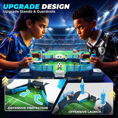 SMILESSKIDDO Soccer Board Game for Kid, Mini Foosball Table Toy for 3 4 5 6 7 8-12 Year Old Kid, Interactive Soccer Toy Indoor Home - Gift for Boys Girls Birthday, Party Game Supplies for Championship