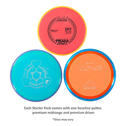 Axiom Discs 3-Disc Premium Disc Golf Starter Set (Colors and Models May Vary)