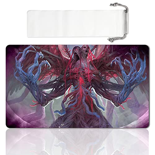 Board Game MTG Playmat Games Size 60X35 cm CCG Compatible for MTG CCG RPG Trading Card Game (BRISELA, Voice of Nightmares) - color: Brisela, Voice of Nightmares