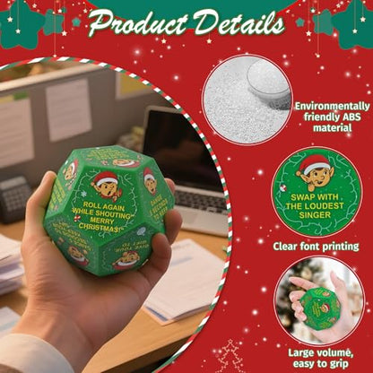 Hilarious Exchange Party Game Dice, Exchange Gifts Family Game, Christmas Stocking Stuffers White Elephant Gifts for Teens Adults, Gift Exchange Dice for Family Friends Holiday Xmas Party Supplies - style: Christmas Gift Exchange Party Game Dice