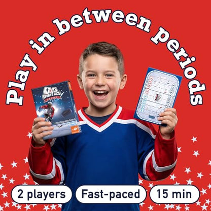 FoxMind-Games: Sports Dice-Hockey-Board-Game, Shoot The Puck & Beat The Goaltender to Score, Easy to Learn & Fun to Play, 2 or 4 Players, Ages 7+ - style: Hockey