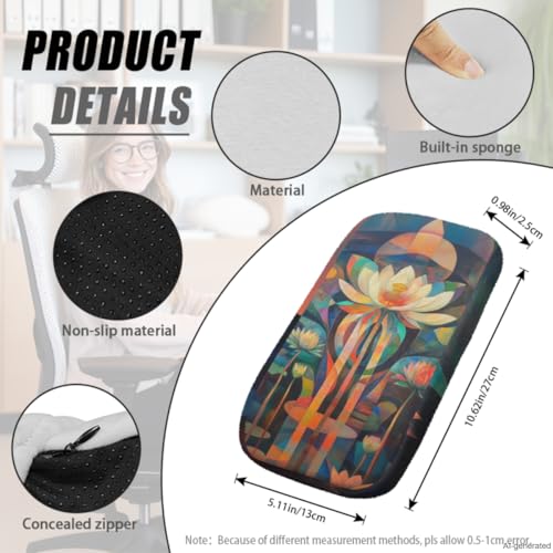 Desk Chair Arm Covers White Marble Print Computer Chair Cover Stretchable 4-Pc Set Modern Washable Office Chair Seat Covers with Armrest Pads for PC Chairs - color: White Marble Print
