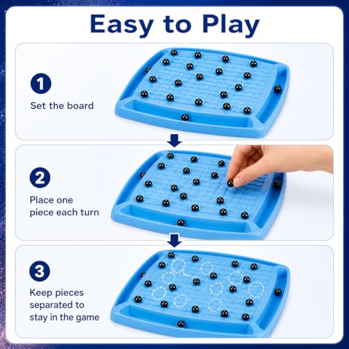 Magnet Chess Game,Board for Kids 8-12 yrs,dults and Family, Strategy Magnet Chess Board Table Games Set. (36 Chess Pieces) - style: 36 chess pieces