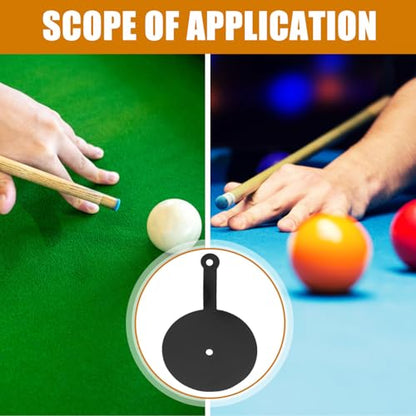 PRETYZOOM 2pcs Billiard Aim Trainer Dots Pool Cue Spot Markers for Skill Improvement and Aiming Aid, Plastic Material, Suitable for Daily Practice and Competitive Play