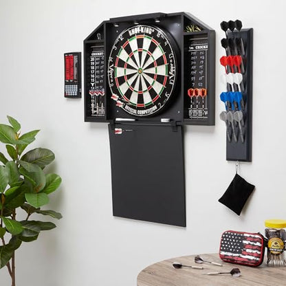 Viper Wall Mounted Dart Holder/Caddy Display, Holds 12 Steel and Soft Tip Darts - color: Black