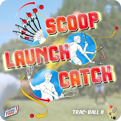 Wham-O Game Time Trac-Ball II. with or Without 2 Rackets. Air Action Balls for Outdoor Play for Kids & Adults of All Ages | Original Tracball & Other Outdoor Games - style: With Rackets