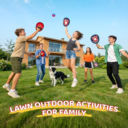 Twinkoo Toss and Catch Ball Game Set for Kids, Kids Toddler Baseball Glove & Catch Ball Toys,Kids Outdoor Games for Family, Toys for Beach Pool Yard Outside, Birthday Gift for Ages 3 4 5 6 7 8-12
