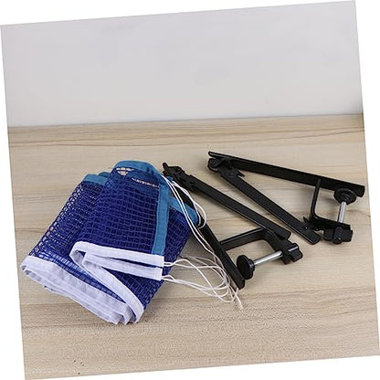 BESPORTBLE Standard Table Tennis Net Post Set Portable Pong Rack Metal Clamp Posts Expandable Net for Play