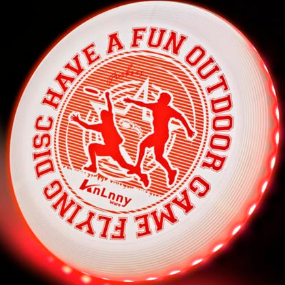 KnLnny Ware LED Flying Disc for Outdoor Games - color: White-with Light