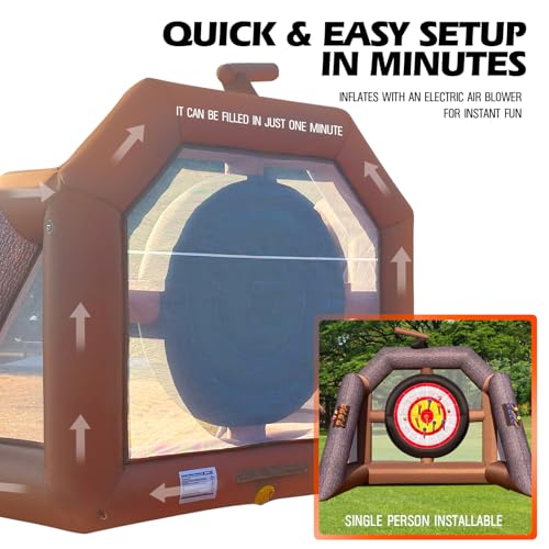 OZIS Inflatable Axe Throwing Game ，Inflatable Ball Toss Target Dart Board for Backyard School Team Birthday Party Events Outdoor Indoor - size: Single Target