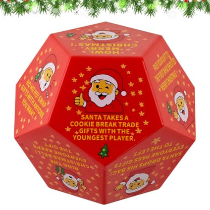 Hilarious Santa Swap Gift Exchange Dice, 3 * 3 in Exchange Gifts Dice, Christmas Stocking Stuffers Gift Exchange Dice Games for Family Party, Gifts for Xmas, Birthday, Party and Family Night, Holiday - style: Hilarious Santa Swap Gift Exchange Dice