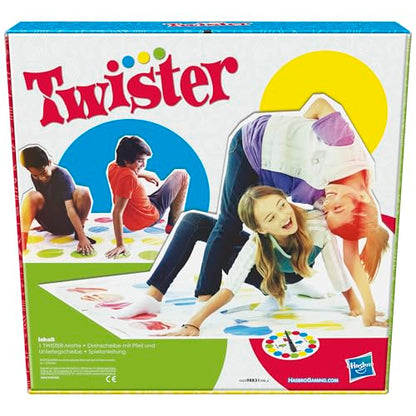 Hasbro Gaming Twister Partyspiel für Familien und Kinder, Twister Spiel ab 6 Jahren, klassisches Spiel für drinnen und draußen - style: Twister Classic