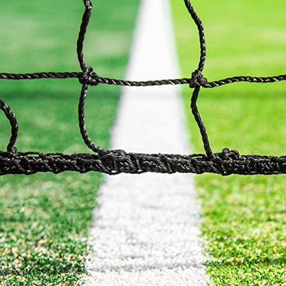 VERMONT Tennis Net – Championship Quality, Heavy-Duty HDPE | 42ft Doubles or 33ft Singles | 4 Thickness Options (2mm–3.5mm) - size: 2.5mm Singles [Standard], style: Loop and Pin