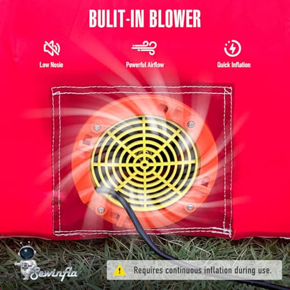 Inflatable Carnival Games — 6.5×6.5×9FT, Built-in Blower, Quick-Inflate — Axe Throwing Target (Quick-Inflate Indoor & Outdoor Game for Backyard Parties, Team Challenges & Event Fun) - style: Axe Throwing Target