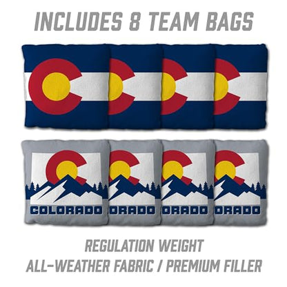 YouTheFan State of Colorado 2’ x 4’ Professional Wood Cornhole Game with Bags
