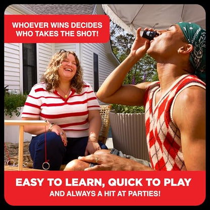 Buzzed 4-Way Hook & Ring by Relatable – Bachelor Party Drinking Game, Outdoor Party Activity for Adults, Summer Fun for Backyard, Tailgates & Group Hangouts, Includes Hook Unit, Pawns & Cup - style: 4-Way Hook & Ring