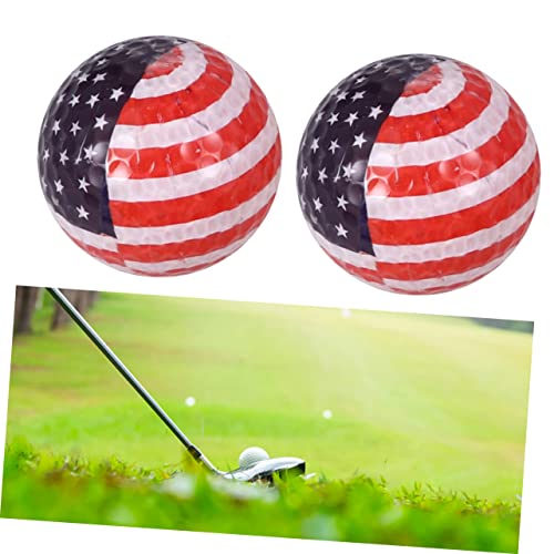 Outanaya Multicolor Practice Ball American Flag Design Durable Training Tool for Beginners for Outdoor Games and Skill Development