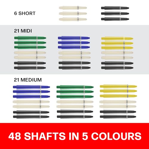 Harrows 210pc Darts Accessories Set - Amazing Bundle Includes Dart Stems, Dart Flights, Dart Rings, Dart Sharpener, Dart Tool, Flight Protector, Finger Wax, Practice Rings & Free Checkout Card