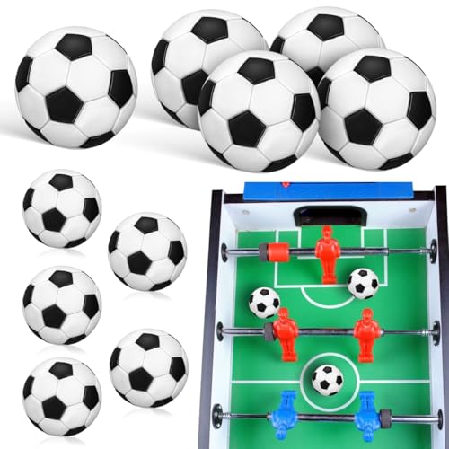 Beaupretty 10 Pcs Foosball Table Replacement Balls, 22mm Mini Soccer Balls, Plastic, Multi-Color, for Tabletop Game, Recreation Room, Kids Party Present