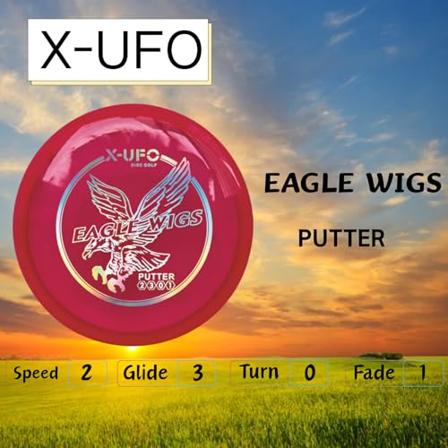 X-UFO Disc Golf Set - Disc Golf Starter Set, Includes 1 Putter, 1 Driver, and 1 midrange disc, Weighing 170-178 Grams Suitable for Beginners and Professional disc Golf tournaments - color: Set 3