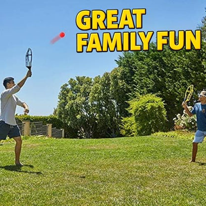 Liberty Imports Trackball Sport Chuck and Catch Ball - Player Lacrosse Racket Toy Classic Backyard Game Set Outdoor Play for Kids & Adults (4 Pack)