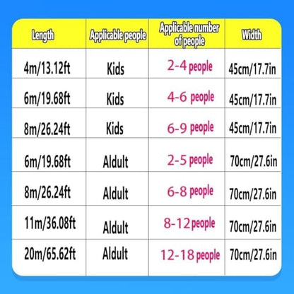 Teamwork Games Adult Kids Playing Run Mat Indoor Outdoor Game Rolling Mat - size: Adult-20M