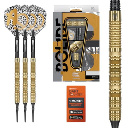 Target Darts Bolide Envy 90% Tungsten Soft Tip Dart Set (Barrel 10), 18G/21G | No.6 Flights & Pro Grip EVO Shafts, Electronic Pixel Tips Included | Professional Dart Sets - size: 21G