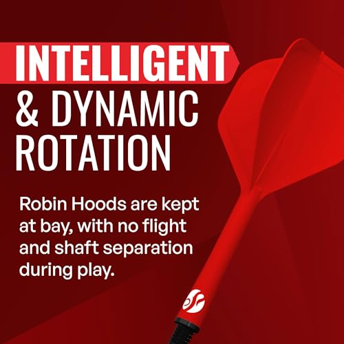 Shot! Darts Flight Deck One Piece Dart Flight and Shaft System, Reduced Deflections, Standard Shaped Flight (350 Micron) Available in Set of 3 - color: Red Blue White, size: Medium
