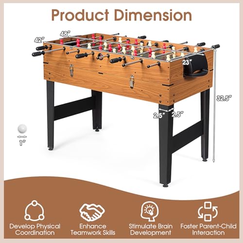 KOTEK Multi Game Table, 3 in 1 Gaming Table w/Foosball, Billiard & Slide Hockey, Combo Game Table for Home, Game Room, Bars, Party, Family Night