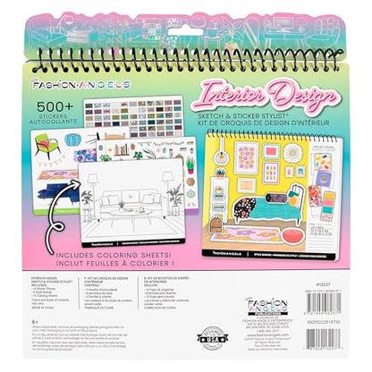 Fashion Angels Interior Design Sticker Stylist Set, Includes 20 Style Boards, 14 Sticker Sheets & 550+ Aesthetic Room Decor Stickers, Ideal for Kids & Girls - style: Custom