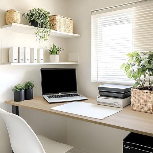 Kaboon Universal Tabletop 60"x18", Solid One-Piece Melamine Table Top, Double Desk L-Desk DIY, Home and Office Countertop, Oak/Grey Tone - color: Oak, size: 60x18