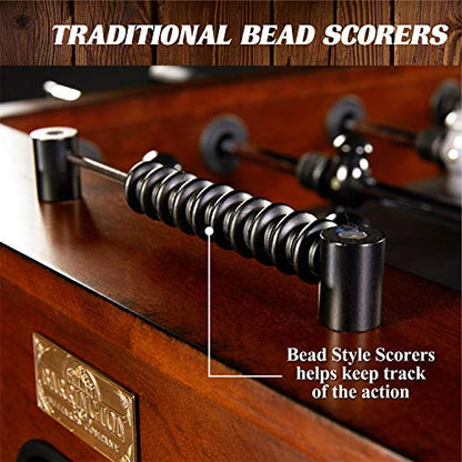 Barrington Foosball Multiple Styles Soccer Foosball Tables, Durable & Stylish Designs with Tabletop Sports Soccer Balls, Perfect for Family Game Rooms - style: 56 In. Allendale