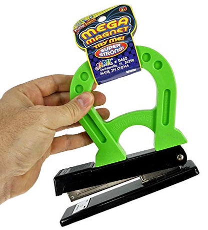 JA-RU Mega Magnet Toy (1 Magnet Horseshoe Shaped) Strong Magnets for Preschool Science Experiments & Classroom Activities for Kids. Educational Toy. School Supply. 5460-1