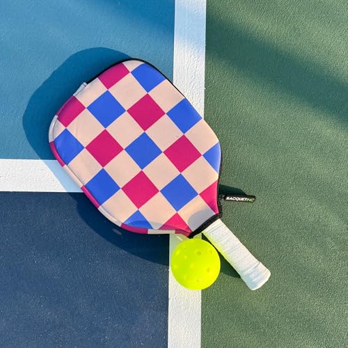 Racquet Inc Tennis Gifts Pickleball Paddle Cover Sleeve – Universal Fit for Standard Paddles, Neoprene Protective Case with Zipper, Pickleball Paddle Cover, Gift for Pickleball Players - color: Pickle Pop