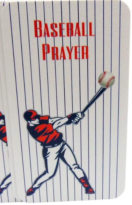 Westmon Works Baseball Prayer Holy Card Set for Catholic School Players Bulk Team Sized Pack Wallet Size Cards, Set of 10