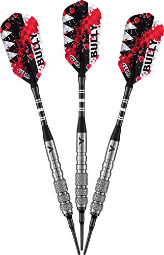 Viper Bully 80% Tungsten Soft Tip Dart Set with Case, 18 Grams - style: Medium Knurling