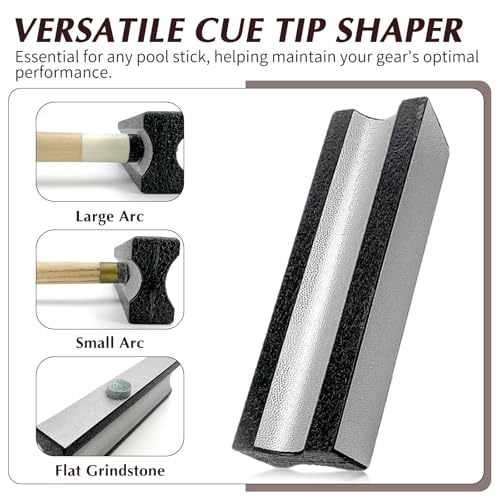 Pool Cue Tips Shaper - Multifunctional Pool Stick Rapid Repair Tool and Polish - Billiards Accessories for Every Enthusiast
