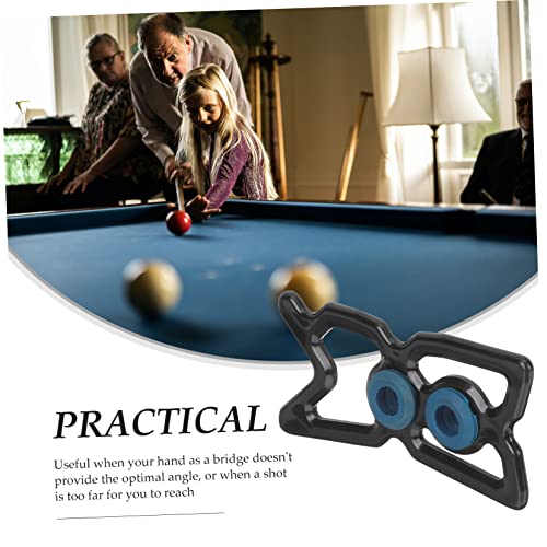 Toddmomy Billiards Rack Snooker Bridge Head Cue Holder Easy to Install Remove Fit for Nine Ball Pool Table